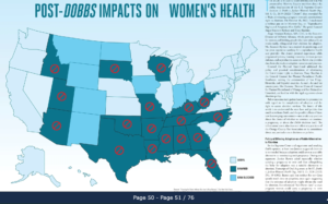 Article: The Post-Dobbs Impact on Women's Health found in the Orange County Lawyer March 2023. Page 1.